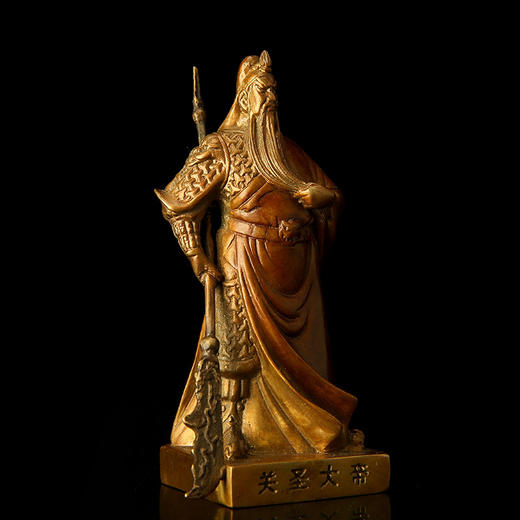 宇达青铜创意礼品车载关公铜像《护车神》装饰品汽车摆件 商品图2