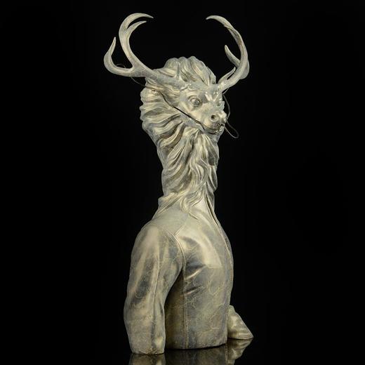 宇达青铜文化 限量12版  名家艺术品 《高等动物之龙头大哥》 作者：毛锎  高49.5cm 商品图1