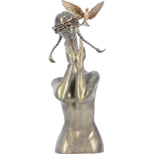 宇达青铜文化 限量12版 
 青铜雕塑艺术品《高等动物之静谧的丛林》 作者：毛锎  高52.2cm 商品图4