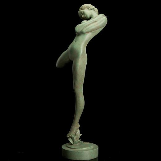 宇达青铜全铜摆件 魏小明作品《暖春》限量99件 家居装饰艺术摆件  高43cm 商品图2