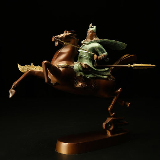 宇达青铜全铜摆件《过关斩将》铜工艺品 关公礼品  家居装饰摆件 商品图4