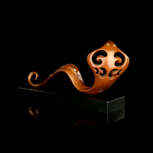 宇达青铜摆件 十二生肖蛇《常如意》工艺礼品 装饰 家居摆件  高19.3cm 商品图3