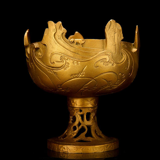 宇达青铜全铜摆件《云纹博山炉》香炉 创意 工艺品 家居饰品摆件 商品图4