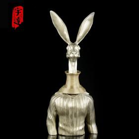 宇达青铜摆件 毛锎作品 《高等动物之兔子先生》 限量12件 艺术摆件  高54cm