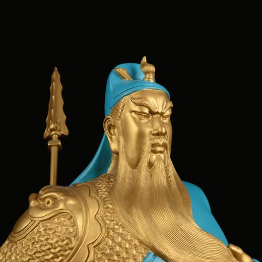 宇达青铜创意礼品家居办公室摆件《东方之神》彩绘关公铜像63.5cm 商品图3