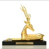 宇达青铜全铜摆件《青铜卧鹿》仿复制国礼 镀金 家居 装饰摆件 商品缩略图1