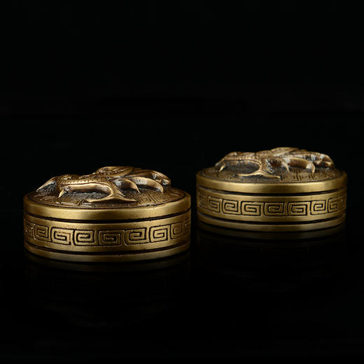 宇达青铜全铜摆件 文房四宝  《吉祥镇纸》一对 书房工艺品摆件 商品图3