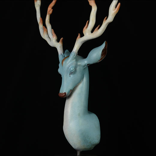 宇达青铜摆件 张有志作品《静·火》限量8版 艺术摆件  高114cm 商品图4