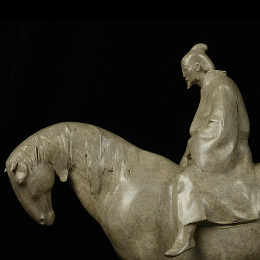 宇达青铜摆件 万勇作品《 醺N0.1 》限量50件 艺术摆件  长49.5cm 商品图3