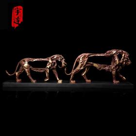 宇达青铜文化 限量名家名作青铜雕塑艺术品《一家子》 作者：黎明   长94cm