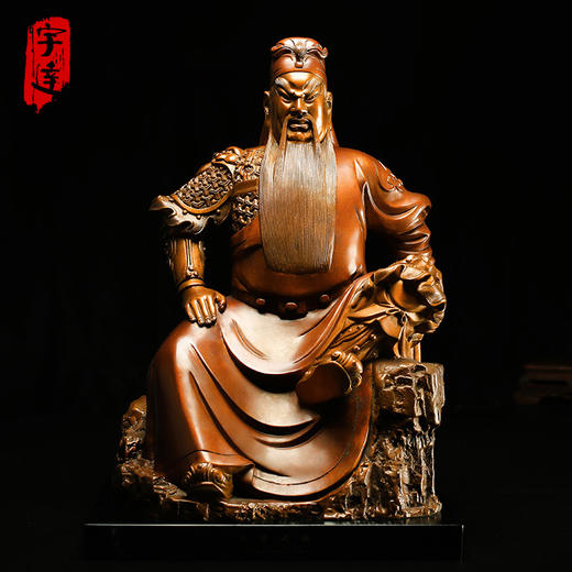 宇达青铜全铜摆件《文德武威》铜工艺品 关公礼品  家居装饰摆件 商品图0
