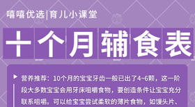10个月宝宝辅食表