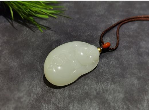 【御珠宫坊】羊脂白玉佛挂件 商品图2