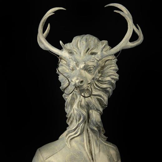 宇达青铜文化 限量12版  名家艺术品 《高等动物之龙头大哥》 作者：毛锎  高49.5cm 商品图3