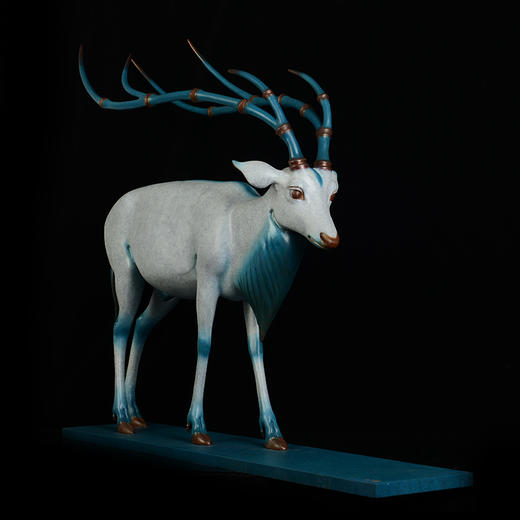 宇达青铜摆件 张有志作品《清者·谦行》限量8版 艺术摆件  长104cm 商品图2