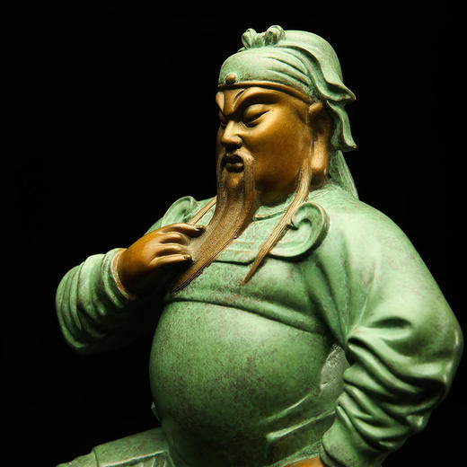 宇达青铜全铜摆件《威灵震叠》铜工艺品 关公礼品 家居装饰摆件 商品图4