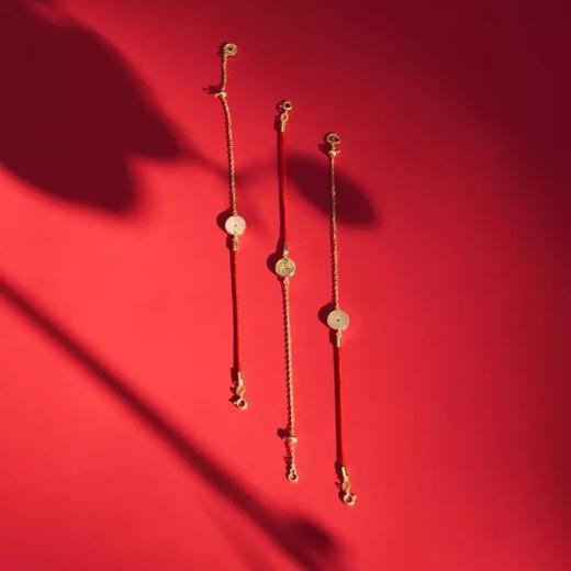 福寿财安红绳手链（一套三条） 商品图2