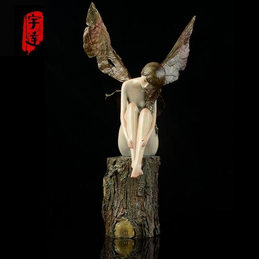 宇达青铜摆件  李月作品《暮蝶》 限量12件  艺术摆件  高57cm 商品图0
