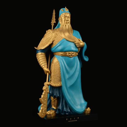 宇达青铜创意礼品家居办公室摆件《东方之神》彩绘关公铜像63.5cm 商品图1