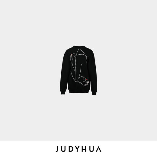 JUDYHUA 艺术感线条设计针织上衣 商品图4