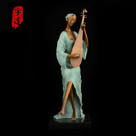 宇达青铜文化 限量艺术品 《琴语》 作者：章华  高40.5cm 商品图0