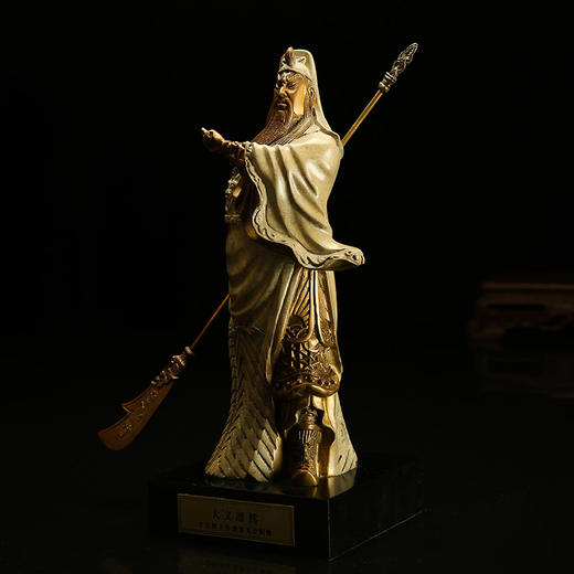 宇达青铜创意艺术礼品家居办公室装饰摆件《大义凛然》关公铜像 商品图2