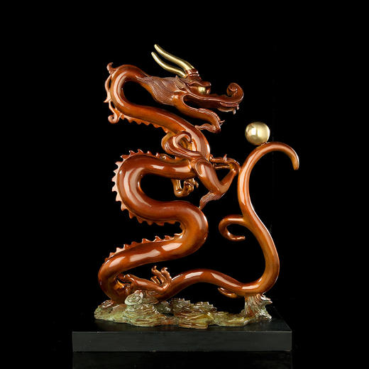 宇达青铜摆件 十二生肖龙《隆福1#》家居 手工艺品 装饰摆件  高48.2cm 商品图2
