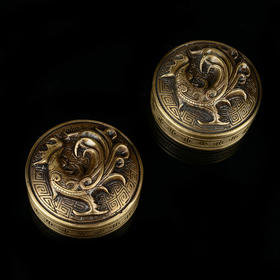 宇达青铜全铜摆件 文房四宝  《吉祥镇纸》一对 书房工艺品摆件