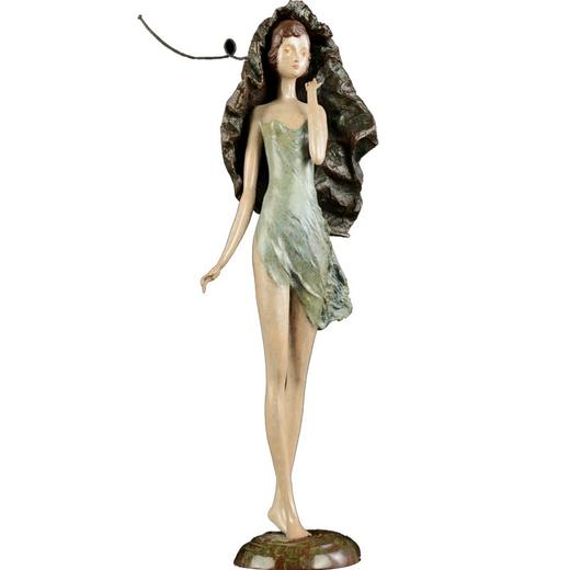 宇达青铜摆件  限量99件  李月作品《佳期如梦》艺术摆件  高29.5cm 商品图4