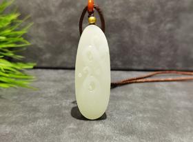 【御珠宫坊】羊脂白玉子料凤挂件