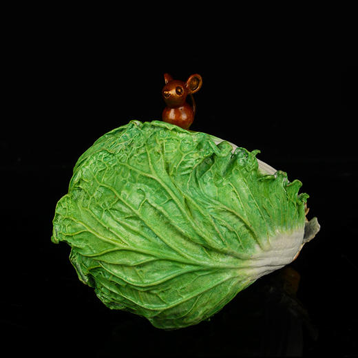 宇达青铜全铜鼠摆件《福盈百财》鼠年新品 家居 艺术装饰摆件  高13cm 商品图2