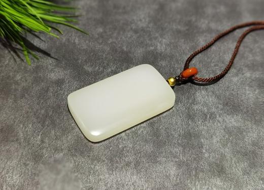 【御珠宫坊】羊脂白玉无事牌 商品图1