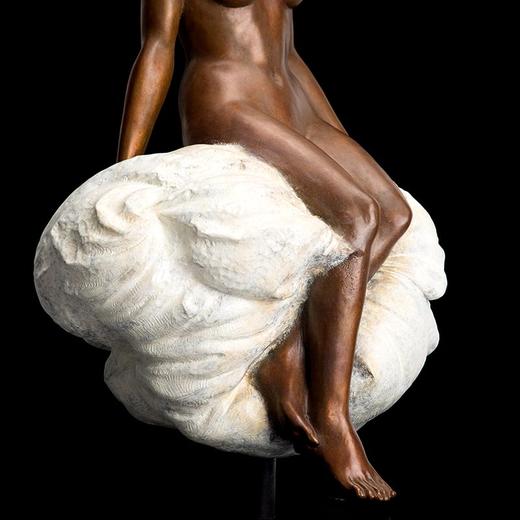 宇达青铜全铜摆件 何锦华作品《如云》限量99件 家居艺术装饰摆件  高57cm 商品图1