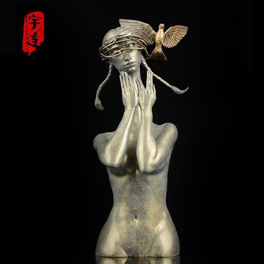 宇达青铜文化 限量12版 
 青铜雕塑艺术品《高等动物之静谧的丛林》 作者：毛锎  高52.2cm 商品图0