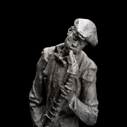 宇达青铜文化 限量青铜雕塑艺术品 《回家》 作者：朱尚熹  高64.5cm 商品图2