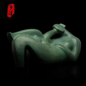 宇达青铜全铜摆件  何鄂作品《梦境》限量99件  艺术装饰摆件  长31cm