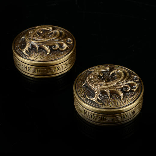 宇达青铜全铜摆件 文房四宝  《吉祥镇纸》一对 书房工艺品摆件 商品图2