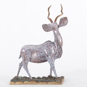 宇达创意礼品仿复制国礼吉祥家居铜摆件 《吉祥羚》铜像办公室