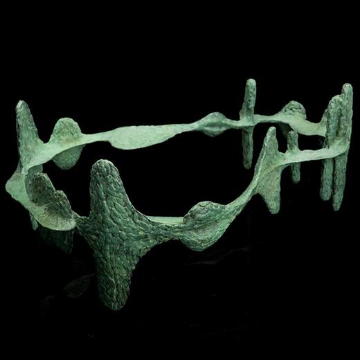 宇达青铜摆件  张伟作品《湖》限量99件 艺术摆件   长41.5cm 商品图2