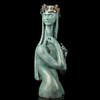 宇达青铜文化 限量12版  名家雕塑艺术品 《高等动物之叶冠女子》 作者：毛锎  高50cm 商品缩略图2
