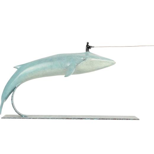 宇达青铜全铜摆件  袁燎作品《yu》限量8版  家居艺术装饰摆件  长72cm 商品图1