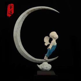 宇达青铜文化 限量99版 雕塑艺术品《向往》 作者：章华   高40cm