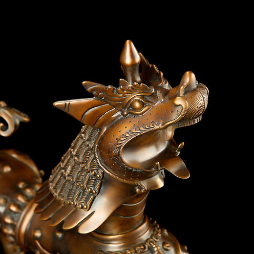宇达青铜全铜摆件《吼狮》仿复制国礼 家居 装饰 工艺礼品 摆件 商品图4