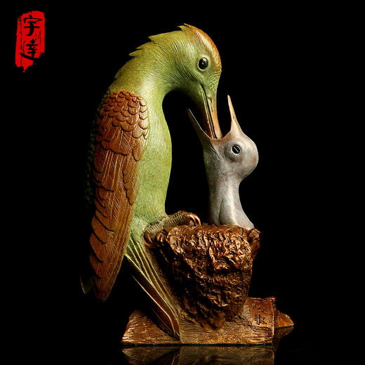 宇达青铜全铜摆件《爱的故事》创意礼品 工艺品 家居摆件  高24cm 商品图0