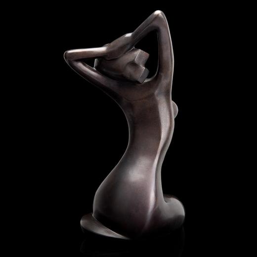 宇达青铜全铜摆件 段一鸣作品《溪》限量99件 家居 艺术装饰摆件  高43.5cm 商品图3