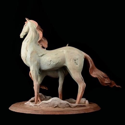 宇达青铜全铜摆件  周俊杰作品《暖风》限量8版 家居艺术装饰摆件  高51cm 商品图3