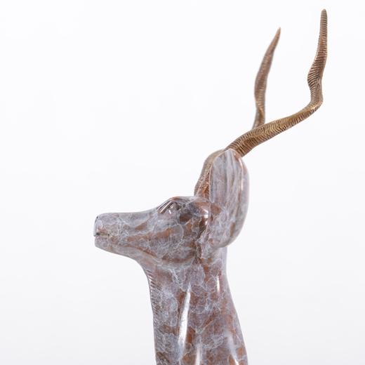 宇达创意礼品仿复制国礼吉祥家居铜摆件 《吉祥羚》铜像办公室 商品图3