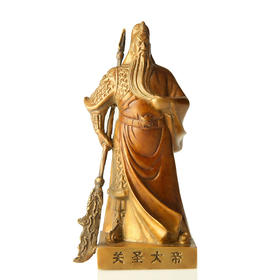 宇达青铜创意礼品车载关公铜像《护车神》装饰品汽车摆件