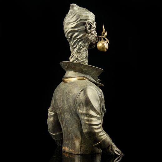 宇达青铜摆件 毛锎作品《高等动物之猴与桃》限量12件 客厅摆件  高44cm 商品图3