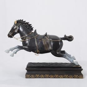 宇达创意艺术品十二生肖吉祥开业礼品昭陵六骏马铜像摆件 35cm